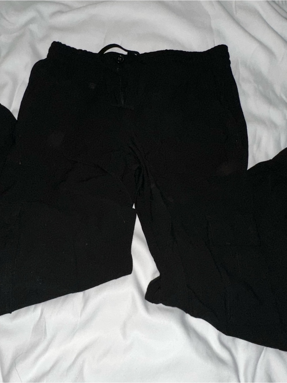 Black Lightweight Cargo Joggers